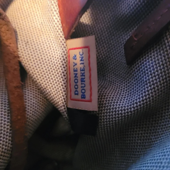 Dooney & Bourke Navy Leather Handbag. Vintage - Picture 12 of 13